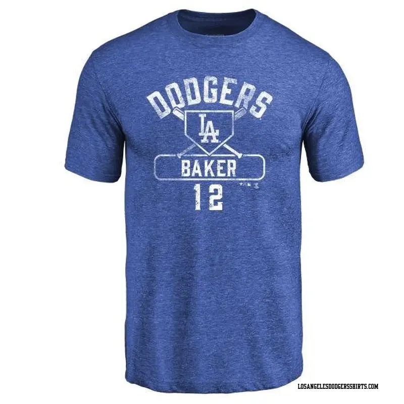 Women's Dusty Baker Los Angeles Dodgers Backer Slim Fit T-Shirt - Ash